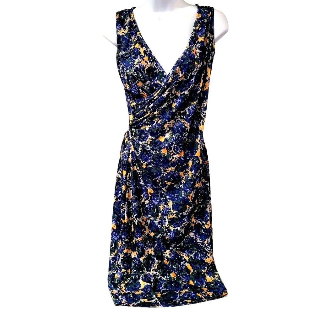 Unaluna Size Large Medium Dress Crossbody Backless Multicolor Wearable Art #038